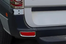 Volkswagen Crafter 2006–2016 Reflektoru uzlikas aizmugurējam buferim (2 gab., nerūsējošais tērauds) foto 1