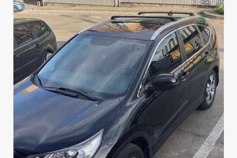 Honda CRV 2012–2016 Šķērsstieņi integrētiem jumta reliņiem Skybar Special (2 gab.) Melns Foto 18