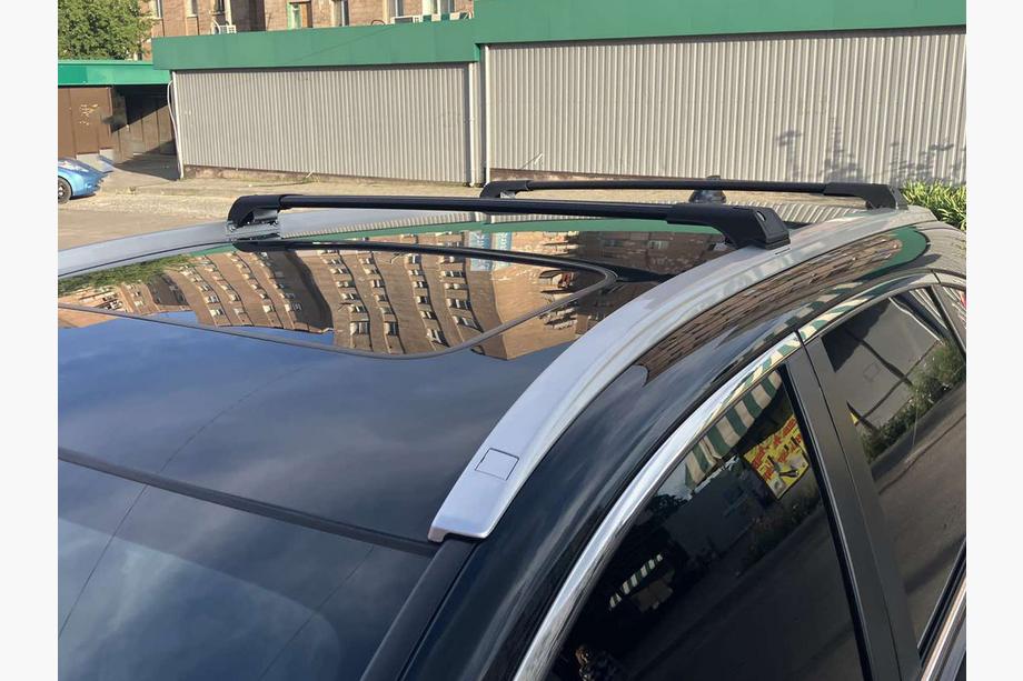 Honda CRV 2012–2016 Šķērsstieņi integrētiem jumta reliņiem Skybar Special (2 gab.) Melns Foto 15