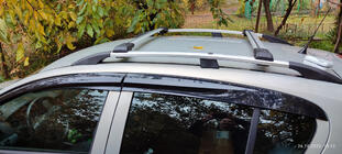 Opel Astra H 2004–2013 Jumta šķērsstieņi parastajiem relingiem, slēdzami ar atslēgu (2 gab.) Melns foto 1