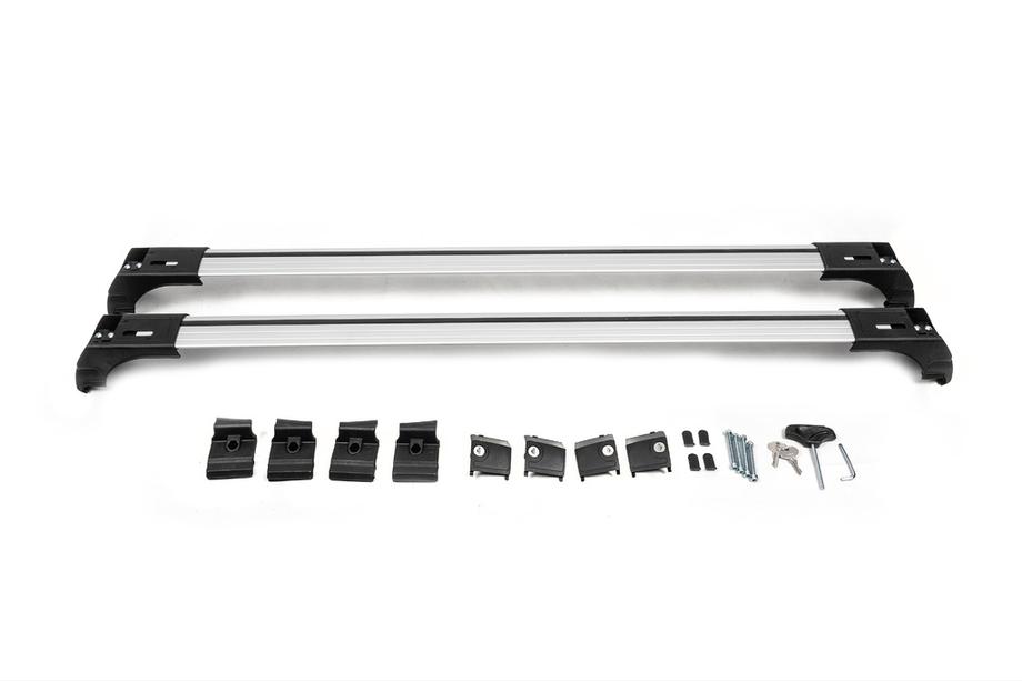 Šķērssijas integrētajiem jumta reliņiem, slēdzamas ar atslēgu Skybar V2 (2 gab.) līdz 120 cm, pelēki Foto 7