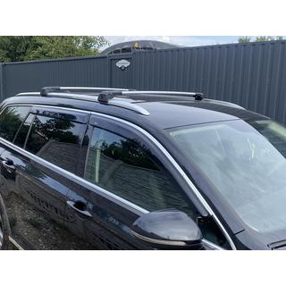 Šķērsstieņi integrētajiem jumta reliņiem, ar slēdzeni (2 gab.) Volkswagen Passat B8 2015–2023 foto 4