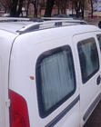 Renault Kangoo 1998–2008 Jumta reliņi Skyport (matēti pelēki) foto 1