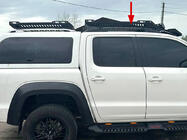 Volkswagen Amarok 2010–2022 Jumta reliņi Skyport Black foto 3