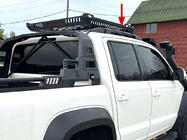 Volkswagen Amarok 2010–2022 Jumta reliņi Skyport Black foto 4