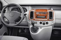 Renault Trafic 2001–2015 Instrumentu paneļa uzlikas (mazais komplekts) Alumīnijs foto 1