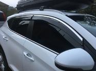 Hyundai Tucson TL 2016–2021 Logu vēja deflektori ar hroma līsti (6 gab., Niken) foto 5