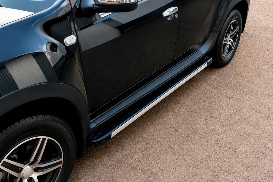Dacia Duster 2008–2018 Sānu sliekšņi Maya V1 (2 gab., alumīnijs) Image