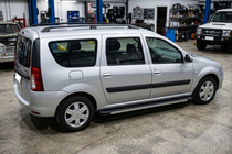Dacia Logan MCV 2004–2014 Sānu sliekšņi Maya V1 (2 gab., alumīnijs) foto 3