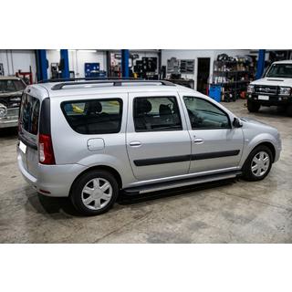 Sānu sliekšņi Maya V1 (2 gab., alumīnijs) Dacia Logan MCV 2004–2014 foto 3