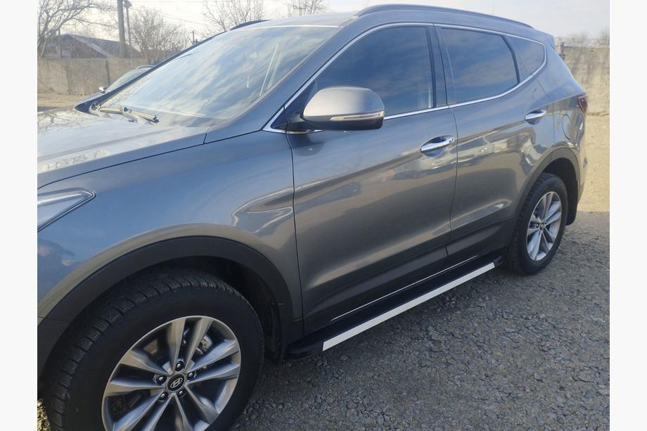 Hyundai Santa Fe 3 2012–2018 Sānu sliekšņi Maya V1 (2 gab., alumīnijs) Image