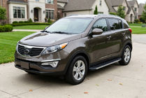 Kia Sportage 2010–2015 Sānu sliekšņi Maya V1 (2 gab., alumīnijs) foto 1