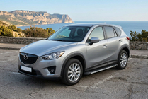 Mazda CX-5 2012–2017 Sānu sliekšņi Maya V1 (2 gab., alumīnijs) foto 1