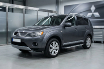 Mitsubishi Outlander 2006–2012 Sānu sliekšņi Maya V1 (2 gab., alumīnijs) foto 1