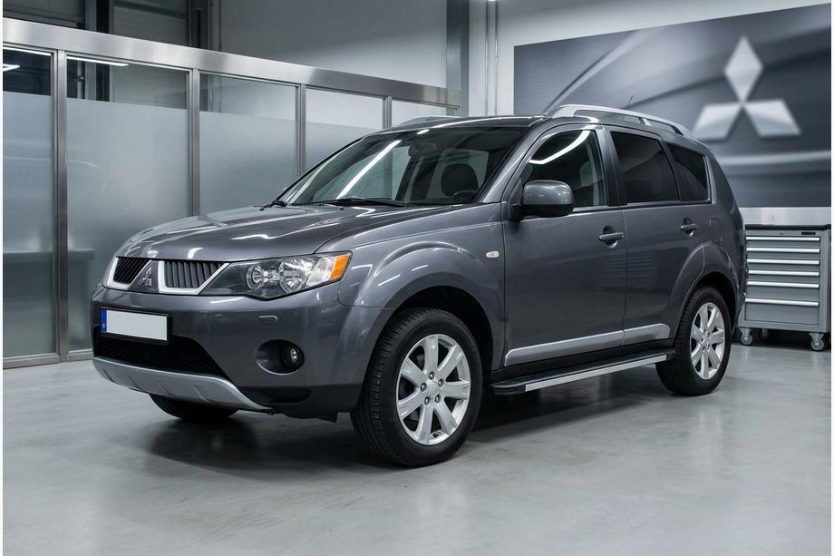 Mitsubishi Outlander 2006–2012 Sānu sliekšņi Maya V1 (2 gab., alumīnijs) Image