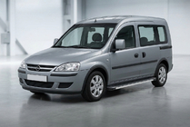 Opel Combo 2002–2012 Sānu sliekšņi Maya V1 (2 gab., alumīnijs) foto 1