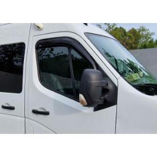 Logu vēja deflektori (2 gab., Niken) Nissan NV400 2010–2024 foto 4