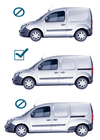 Mercedes Citan 2013–2021 Oriģinālie jumta reliņi (ar šķērssijām) (standarta bāze) foto 12
