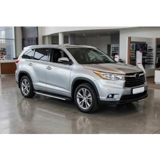 Sānu sliekšņi Maya V1 (2 gab., alumīnijs) Toyota Highlander 2013–2019 foto 1