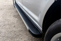 Volkswagen Amarok 2010–2022 Sānu sliekšņi Maya V1 (2 gab., alumīnijs) foto 1