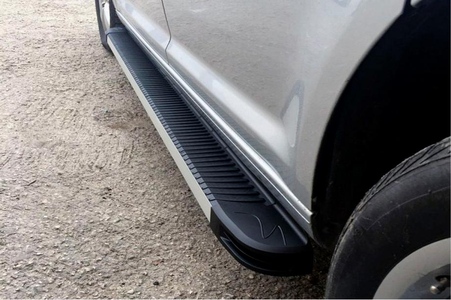 Volkswagen Amarok 2010–2022 Sānu sliekšņi Maya V1 (2 gab., alumīnijs) Image