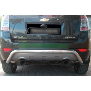 Aizmugurējais aizsargloks AK007 (nerūsējošais tērauds) Chevrolet Captiva 2006–2019 foto 2