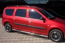 Dacia Logan MCV 2004–2014 Sānu caurules (2 gab., nerūs. tērauds) foto 1