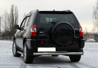 Chery Tiggo 1 2005–2016 Aizmugurējais aizsargstienis (nerūsējošais tērauds) Ø51 mm foto 2