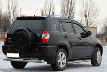 Chery Tiggo 1 2005–2016 Aizmugurējais aizsargstienis (nerūsējošais tērauds) Ø51 mm foto 3