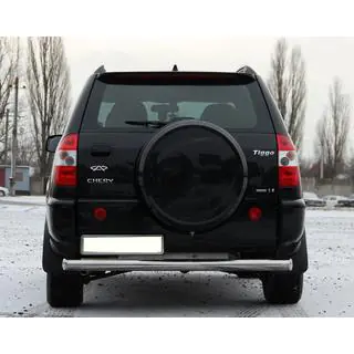 Aizmugurējais aizsargstienis (nerūsējošais tērauds) Chery Tiggo 1 2005–2016 foto 1