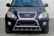 Chery Tiggo 1 2005–2016 Bullbar WT003 (nerūsējošais tērauds) foto 1
