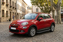 Fiat 500X 2014–2024 Sānu sliekšņi Tayga Black (2 gab., alumīnijs) foto 1