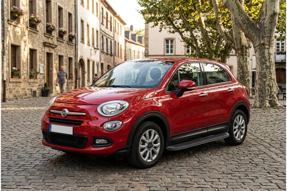 Fiat 500X 2014–2024 Sānu sliekšņi Tayga Black (2 gab., alumīnijs) Image