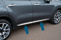 Fiat 500X 2014–2024 Durvju hroma moldingi (4 gab.) foto 2