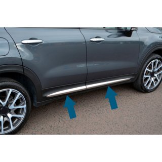 Durvju hroma moldingi (4 gab.) Fiat 500X 2014–2024 foto 2