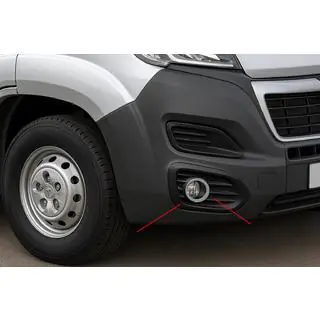 Miglas lukturu uzlikas (nerūsējošais tērauds) Citroen Jumper 2007–2025 foto 1