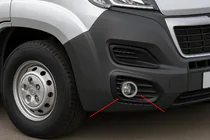 Peugeot Boxer 2006–2025 Miglas lukturu uzlikas 2014↗ (nerūsējošais tērauds) foto 1