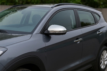 Hyundai Tucson TL 2016–2021 Spoguļu uzlikas (2 gab., nerūsējošais tērauds) foto 1