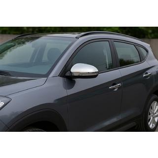 Spoguļu uzlikas (2 gab., nerūsējošais tērauds) Hyundai Tucson TL 2016–2021 foto 1