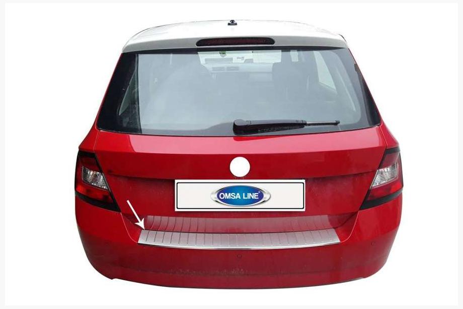 Skoda Fabia 2014–2021 Aizmugurējā bufera uzlika (nerūsējošais tērauds) Image