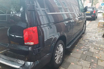 Volkswagen T6 2015–2024 Sānu pakāpieni Allmond Black (2 gab., alumīnijs) Garā riteņu bāze foto 2