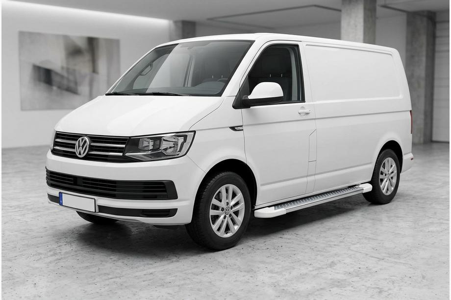 Volkswagen T6 2015–2024 Sānu pakāpieni Allmond White (2 gab., alumīnijs) Garā riteņu bāze Foto 1
