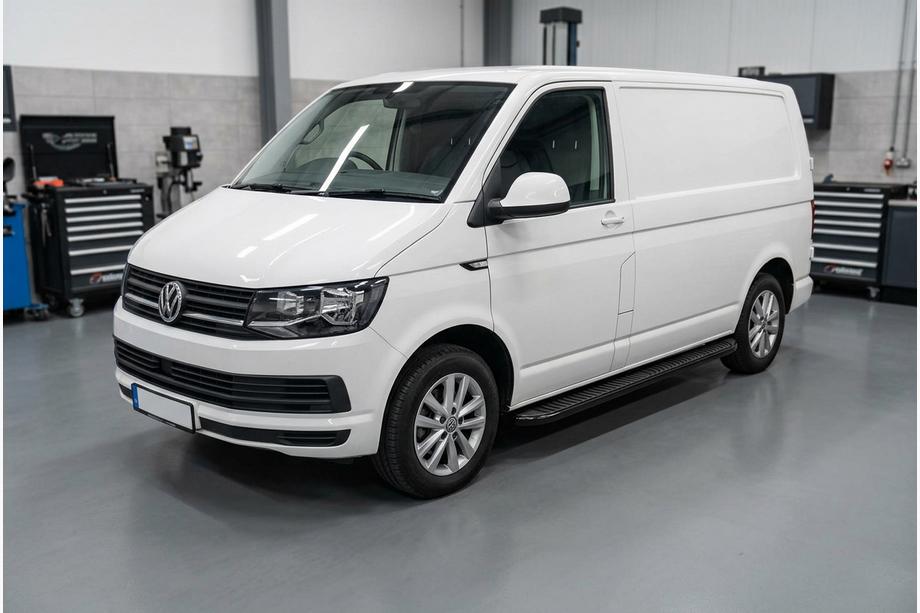 Volkswagen T6 2015–2024 Sānu sliekšņi Tayga Black (2 gab., alumīnijs) Tikai īsajai riteņu bāzei Image