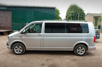 Volkswagen T6 2015–2024 Jumta reliņi CROWN (matēti pelēki) foto 3