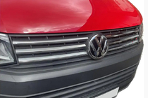 Volkswagen T6 2015–2024 Hromēti radiatora režģa uzlikas 2015-2019 (4 gab., nerūsējošais tērauds) Carmos - turku teras foto 3