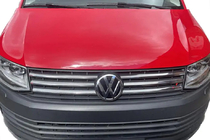 Volkswagen T6 2015–2024 Hromēti radiatora režģa uzlikas 2015-2019 (4 gab., nerūsējošais tērauds) Carmos - turku teras foto 4