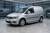 Volkswagen Caddy 2015–2020 Sānu sliekšņi Sunrise (2 gab., alumīnijs) Maxi riteņu bāze foto 1
