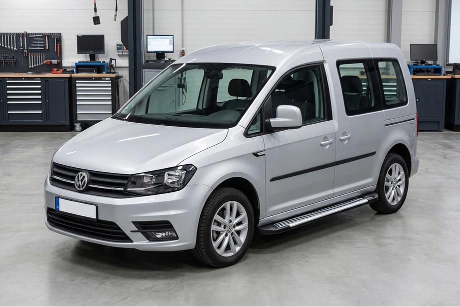 Volkswagen Caddy 2015–2020 Sānu sliekšņi Line (2 gab., alumīnijs) Maxi riteņu bāze Image