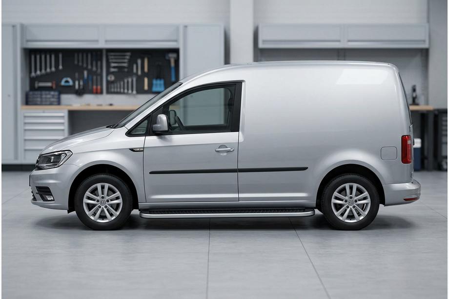 Volkswagen Caddy 2015–2020 Sānu pakāpieni Tayga Grey (2 gab., alumīnijs) Maxi riteņu bāze Image