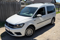 Volkswagen Caddy 2015–2020 Hromēti jumta reliņi Standarta riteņbāze, metāla kājas foto 5